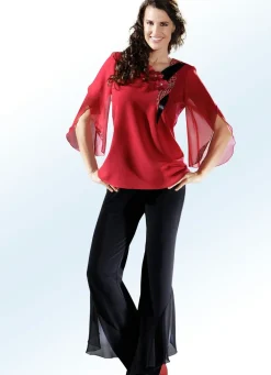 Damen ELENA EDEN Hose mit effektvollen Volants