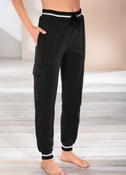 Damen PLANTIER Hose mit kontrastfarbenem Dehnbund