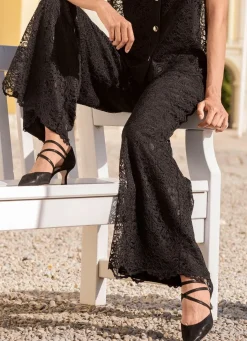 Damen laurakent Hose mit Spitze