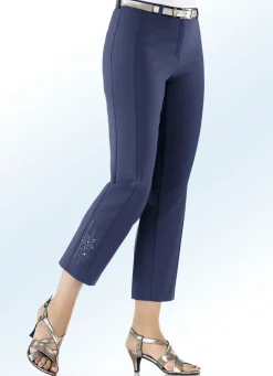 Damen KLAUS MODELLE MADE IN GERMANY 7/8-Hose mit Zierplättchenmotiv