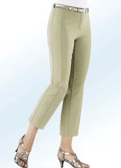Damen KLAUS MODELLE MADE IN GERMANY 7/8-Hose mit Zierplättchenmotiv