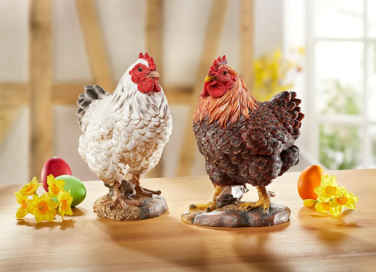 BADER Huhn aus Polyresin