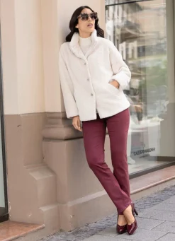 Damen laurakent Jacke aus kuschelweichem Plüsch
