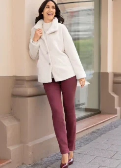 Damen laurakent Jacke aus kuschelweichem Plüsch