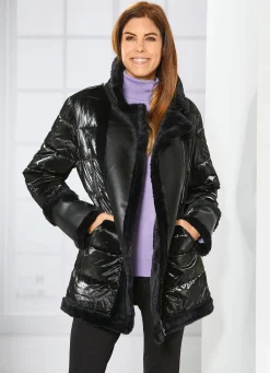 Damen BADER Jacke im angesagten Materialmix