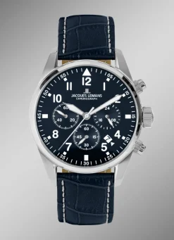 Herren BADER Jacques Lemans 42-2B Herrenuhr