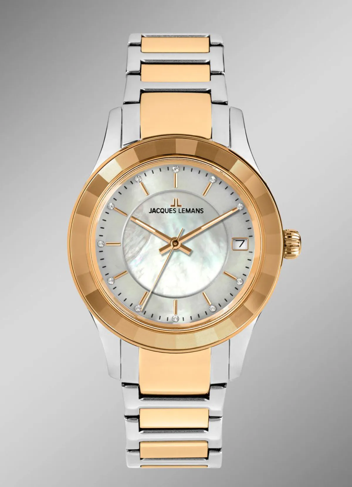 Damen BADER Jacques Lemans Quartz-Damenuhr - Eleganz in Bicolor