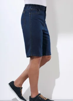 Herren BADER Jeans-Bermudas mit Dehnbundeinsätzen in 3 Farben