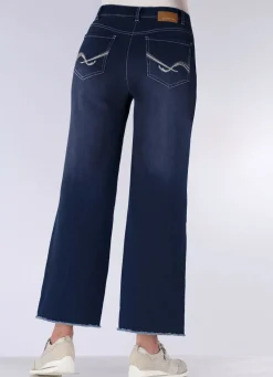 Damen COSMA Jeans mit modischer Beinweite