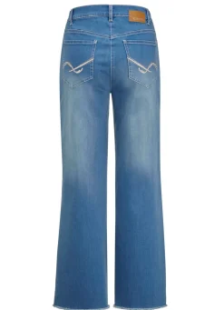 Damen COSMA Jeans mit modischer Beinweite