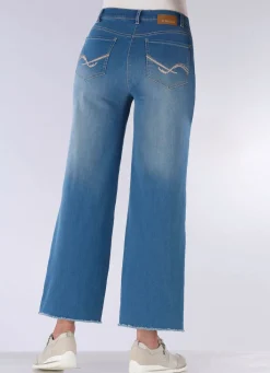 Damen COSMA Jeans mit modischer Beinweite