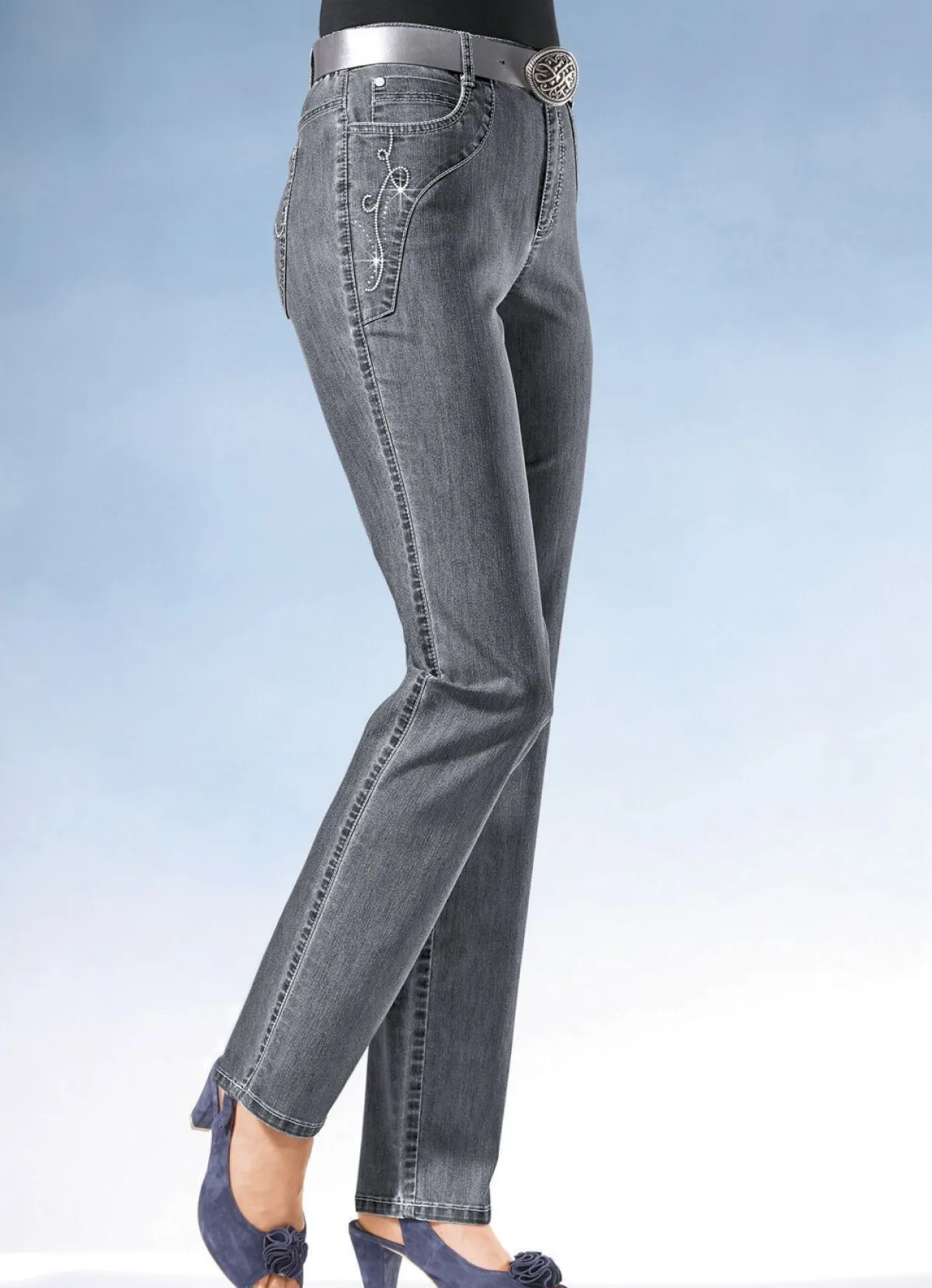 Damen ASCARI Jeans mit weiterem Bundumfang