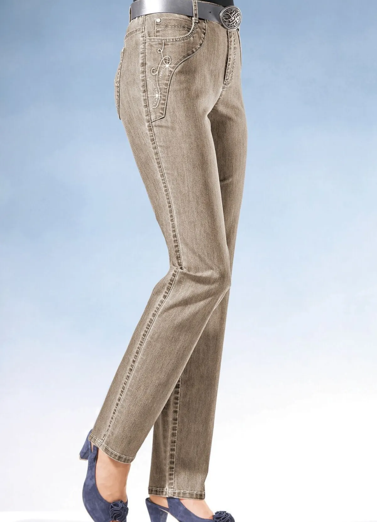Damen ASCARI Jeans mit weiterem Bundumfang