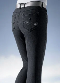 Damen ASCARI Jeans verziert mit funkelnden Strasssteinen