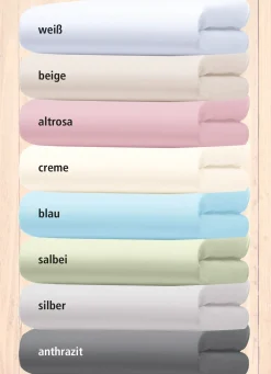FLORELLA Jersey-Stretch-Elasthan-Spannbetttücher Deluxe in hochwertiger Qualität