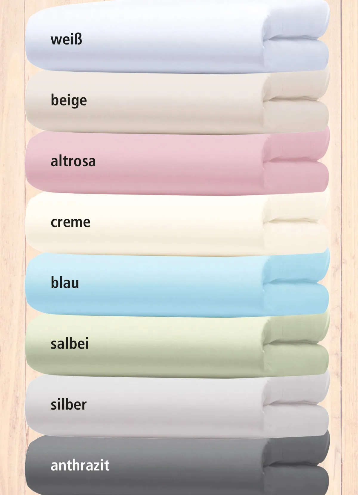 FLORELLA Jersey-Stretch-Elasthan-Spannbetttücher Deluxe in hochwertiger Qualität