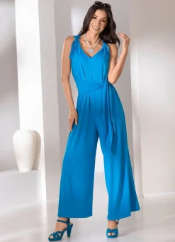 Damen laurakent Jumpsuit mit angenähtem Hüftbindegürtel in 3 Farben