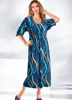 Damen KLAUS MODELLE MADE IN GERMANY Kaftan it farbbriante Druck