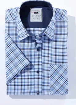 Herren MILANO ITALY Kariertes ""-Hemd in 4 Farben