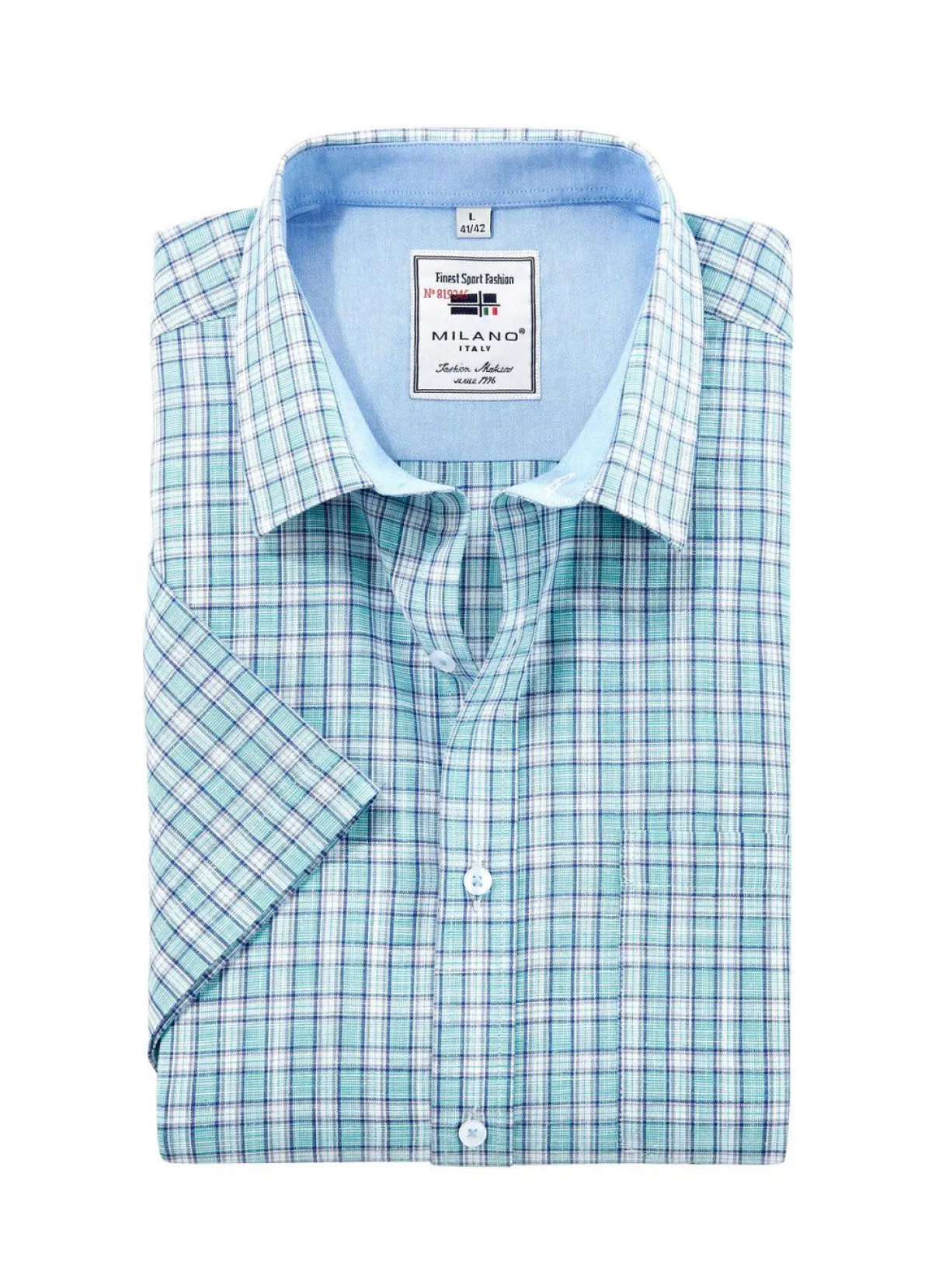 Herren MILANO ITALY Kariertes ""-Hemd in 4 Farben