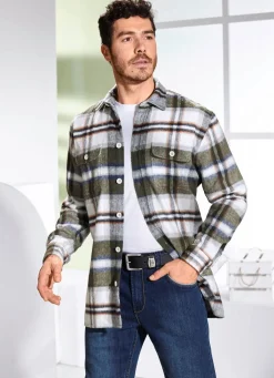 Herren BADER Kariertes Overshirt
