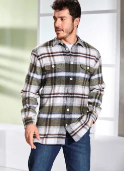 Herren BADER Kariertes Overshirt