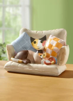 GOEBEL Katzenmama auf Sofa aus der Rosina-Wachtmeister-Kollektion