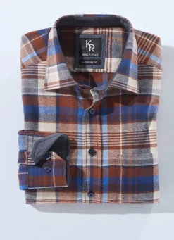 Herren BADER "King's Road"-Flanellhemd in 6 Farben