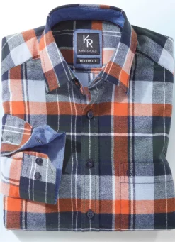 Herren BADER "King's Road"-Flanellhemd in 6 Farben