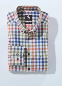 Herren BADER "King's Road"-Hemd mit Button-Down-Kragen in 4 Farben