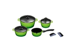 BADER "KING" 9-teiliges Aluguss-Kochtopf-Set mit FUSION® keramischer Antihaftbeschichtung