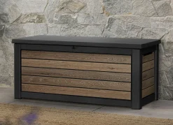 BADER Kissenbox in trendiger Holzoptik