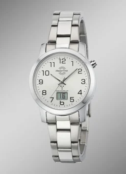 Damen MASTER TIME Klassische Damenuhr mit Funkuhrwerk