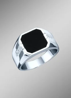 Herren BADER Klassischer Herrenring mit Onyx