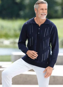 Herren BADER Klassischer Polopullover in 3 Farben