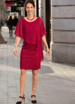 Damen BADER Kleid in 2-in-1-Optik