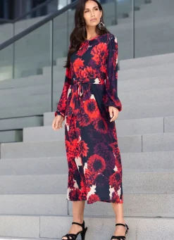 Damen Tizia Kleid mit Floral-Dessin