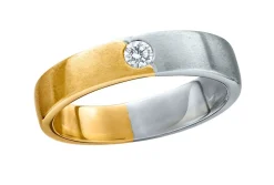 Damen BADER Kostbarer Damenring aus Platin und Gelbgold
