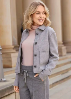 Damen B/ANCA Kurzjacke aus Flanell