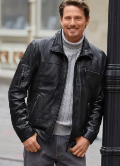 Herren BADER Kurzjacke aus Lamm-Nappaleder