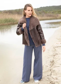 Damen Tizia Kurzjacke aus Nappaleder-Imitat