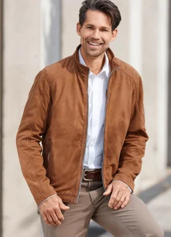 Herren BADER Kurzjacke aus Nubukleder