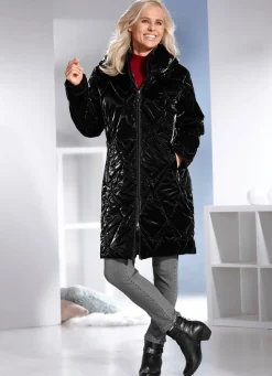 Damen BADER Kurzmantel in topaktueller Lackoptik