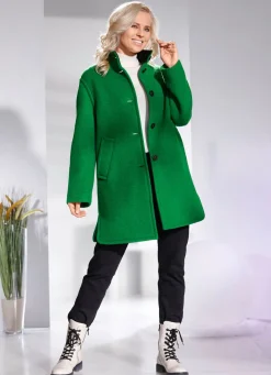 Damen BADER Kurzmantel mit Schurwolle