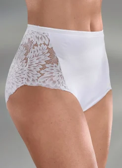Damen LAURINA Dreierpack Slips mit hübscher Elastikspitze