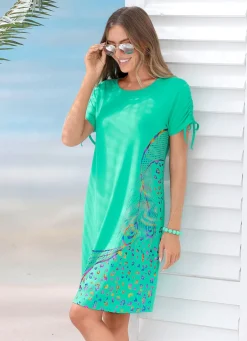 Damen LAURINA Kleid mit schimmerndem Druck