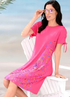 Damen LAURINA Kleid mit schimmerndem Druck