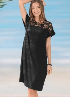 Damen LAURINA Kleid mit Stickereispitze