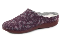 Damen LAURINA Pantoffel aus floral bedrucktem Filzmaterial