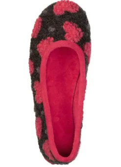 Damen LAURINA , stylische Damen-Ballerinas, mit Herzchen-Dessin